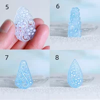 1pc Natural Blue Jade Hollow Out Money Beads DIY Pendant Charm Jadeite Jewellery Fashion Accessories Amulet Gifts for Women Men