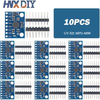 1-10pcs GY521 GY-521 MPU6050 IIC I2C Interface 3 Axis Analog Gyroscope Sensor Accelerometer Compatible Module for Arduino