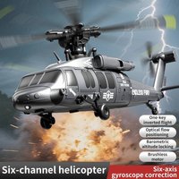 U9901 6CH RC Helicopter With Brushless Motor Altitude Hold Optical Flow One Key Takeoff 3D Roll Helicopter Model Hobby For Adult