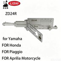 Lishi ZD24R-AG 2-in-1 Pick & Decoder LOCKSMITH TOOL for Yamaha FOR Honda FOR Piaggio FOR Aprilia Motorcycle Lishi Tool