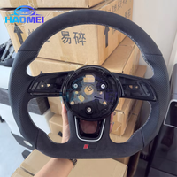 Suitable for Audi A3 A4 A5 S3 S4 S5 2017-2022 B9 for Alcantara suede and breathable leather steering wheel