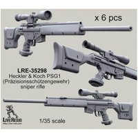 1/35 Resin Unpainted model Kit, military theme, Sniper rifle (6) Unassembled and unpainted GK, 1250T
