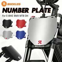 AliExpress BUCKLOS Electric Bike Number Plate Bicycle Front Registration Plate for E-BIKE Motorcycle BMX MTB DH Bike Cycling Accessories