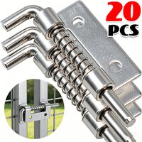 Stainless Steel Spring Loaded Latch Pin Barrel Lock Cabinet Door Bolts Fixing Latches Gate Shed Window Security Hinges Hardware