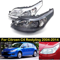 DECHO Headlight For Citroen C4 Restyling 2004-2008 2009 2010-2014 Front bumper headlight headlamp Assembly head light head lamp