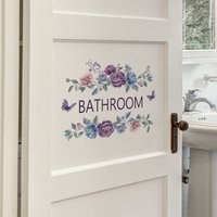 Waterproof Bathroom Wall Sticker PVC Home Art Room Decor Wall Door Stickers Bathroom Decoration Decal Home Supplies