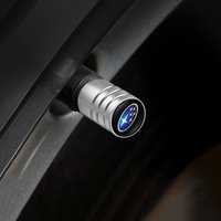 JDM Racing Metal Tire Valve Caps for Subaru WRX STI BRZ Impreza - 3D Alloy Wheel Stem Covers Car Styling Accessories 4pcs