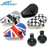 Car Key Case Cover Leather Key Bag For MINI Cooper R55 R56 R57 R60 R61 F54 F55 F56 F57 F60 Countryman Clubman Car Accessories