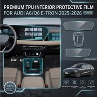 Interior TPU Protective Film Anti-Scratch Navigation Screen Automotive Gear Panel Accessories For AUDI A6 Q6 E-TRON 2025 2026