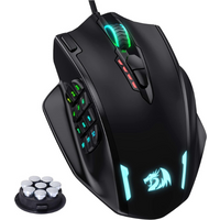 Redragon M908 RGB Backlight LED USB Wired Gaming Mouse 18 Programmable Mouse Buttons 12400 DPI image 4