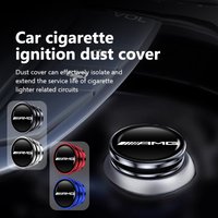 Car Logo Cigarette Lighter Cover DustProof Decoration Cap Accessories For Mercedes Benz AMG W202 W212 W213 W220 W221 W222 C180