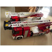 New 1/14 4x4 6x4 RC Fire Truck Remote Control Fire Fighting Vehicles With Light Sound Painted Assembled Car Toy Model Gifts