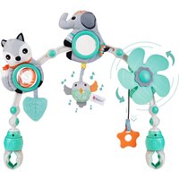 Baby Stroller Arch Toy Baby Crib Mobile Musical Animal Foldable Travel Car Seat Activity Bouncers Pram for Newborn Sensory Toy