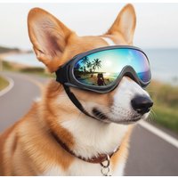 Pet Dog Goggles UV Sunglasses Windproof Snowproof Eye Protection Glasses for Small Medium Large Dogs Cat Universal Dog Stuff