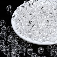 20/50/100pcs 8/10/12/14/16mm Acrylic Transparent Large Holes Beads Spacer Beads for DIY Necklace Bracelet Jewelry Making Finding