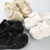 Fashion Flower Bouquet Shoe Charms for Clogs Accessories DIY Slide Sandals Garden Shoe Decorations Shoe Buckles Gifts