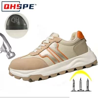 New Women's Safety Shoes with Anti Smashing and Anti Piercing Lightweight Soft Sole and Steel Toe Caps for Work Shoes