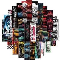 30PCS JDM Graffiti Decorative Bookmarks