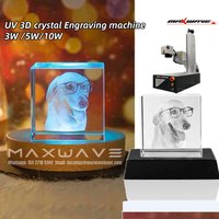 10W UV Laser Marking Machine 355nm UV 3W/5W/10W Glass Engraver for Glass/Wood/PVC/Metal/Plastic Leather Optional Rotary Axis