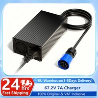 EU-Lager 67,2V 7A Ultraschnelles Batterieladegerät mit EU-Stecker für Talaria Sting X3/X3C/MX3/MX4 (4000-Serie), Wetterfestes Netzteil mit eingebautem Kühlventilator, 3-Pol-Schnellladung