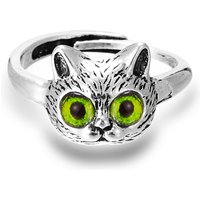 New Cute Silver Color Kitty Cat Animal Rings For Women Girls 3 Color Cat Eyes Open Couple Ring Gothic Wedding Finger Accessories