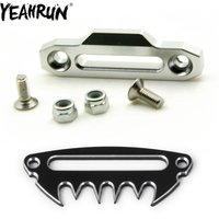 YEAHRUN Aluminum Alloy Winch Control Mount Plate Hawse Fairlead for 1/10 RC Crawler Car Axial SCX10 TRX4 D90 RC 4WD