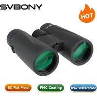 Svbony SA205 Binoculars ED Flat-field 8X42/10X42 Professional IP67 Waterproof BAK4 Twist-up Eyecups for Travelling Bird Watching