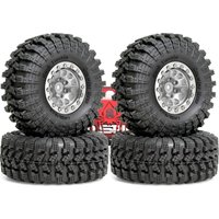 RED SPIDER 4pcs 70mm 1.3" Metal Beadlock Wheel and Tire for 1/18 1/24 Traxxas TRX4M Axial SCX24 FCX24 Ascent-18 Upgrade Parts