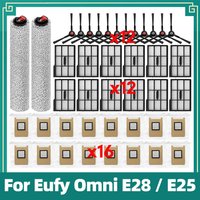 Compatible For Eufy Omni E28 / E25 robot Vacuum Replacement Kit Side Brush Roller Mop Dust Bag Accessories