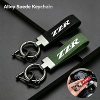 For Kawasaki ZZR250 ZZR600 ZZR1200 ZZR1400 ZZR 250 600 Accessories Deluxe Fashion Suede KeyChain Horseshoe Buckle Motorcycle Key