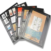 10PCS/Lot stamps Notes lines grid PVC page of stamp album loose-leaf inners of stamps holders High quality PCCB 9 Holes