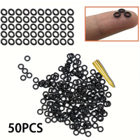 50pcs Dart Shaft Anti-Loose O-Rings, High Elastic Rubber Sealing Rings, Universal 2BA Thread Anti-Fall Off Accessories
