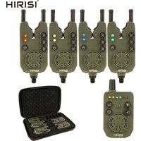 Hirisi F20-4 Adjustable Sensitivity Fishing Bite Alarm Set for Outdoor Carp Fishing with 300m Long Distance Volume Control