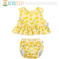 U PICK 1 Set ALVABABY Summer Swim Set Sleeveless Fashion Swimsuit for Baby Girls