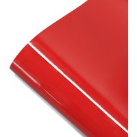 Car Sticker Glossy Red Car Adhesive Vinyl Wrap Color Change Film Bubble Free Wrapping Decal Car Accessories Interior Exterior