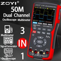 ZOYI 703S 3-in-1 digital multimeter 50MHz bandwidth 280MS rate PC waveform data storage dual oscilloscope signal generator auto