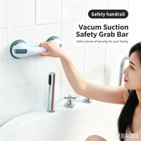 No Drill Suction Grab Bar, Bathroom Safety Handle for Elderly Kids Toilet Bathtub