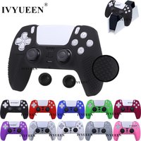 IVYUEEN Studded Protective Cover Skin for PlayStation 5 DualSense PS5 Controller Silicone Gamepad Case ThumbSticks Grips