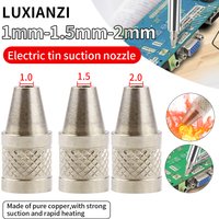 LUXIANZI 1.0/1.5/2.0 Electric tin suction device Replacement Nozzle Solder suction Heating Element Weld solder Tool Accessories