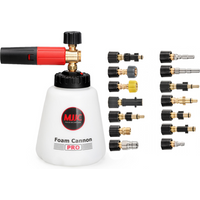 MJJC Snow Foam Lance PRO 2.0 high Pressure car Washer Compatible Varies Adapters 1.2L Big Mouth Anti-Leak Bottle Foam Gun Cannon