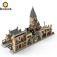 Bricklink MOC Magic Movie City Hogsmeaded Station Massive Extension Compatible 76423 Sets Building Blocks Toys Christmas Gift