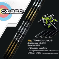 CA320 Carbon Aluminum Arrow ID3.2mm -/+0.0015" straight shaft, insert, pin, WITHOUT VANES Archery Hunting Shooting