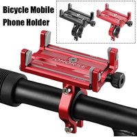 Bicycle MTB Phone Mount Stand: 360° Rotatable Aluminum Adjustable Non-Slip Bike Phone Mount, Handlebar Mounted Cell Phone Holder