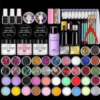 LIMEGIRL 18 Colors Acrylic Powder Kit, Professional Nail Kit Acrylic Set for Beginners with Decorations for Home Salon Gift Set