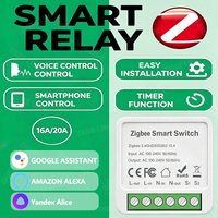 2 Way Control Tuya Mini WiFi or Zigbee DIY Switch Smart Life App Smart Home Automation Module Interruptor Work Alexa Google Home