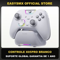 EasySMX X05Pro Wireless Controller with Charging Dock, Silent Buttons, 1000mAh Battery, 3-Mode for Switch/PC/Phone/Steam
