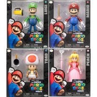 Original The Super Mario Bros Movie Action Figures Series 1 Mario Princess Peach Luigi Toad Figure with Accessory Childrens Toys