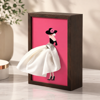 Elegant Ballet Girl Tissue Box Holder Decorative Desktop Tissue Case Artistic Home Room Decor