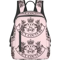 Y2k Juicy Couture Crest Backpack Daypack Large Capacity Children BookBag School Bag Shoulder Bags for Men Women