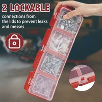 Classification Screw Parts Box Storage Box Miscellaneous Box Electronic Hardware Accessories Plastic Sorting Slanted Mouth